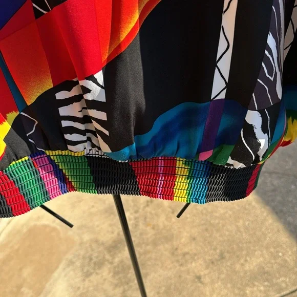 VintageLoud Multicolor jacket Silky Plus Size Washsble